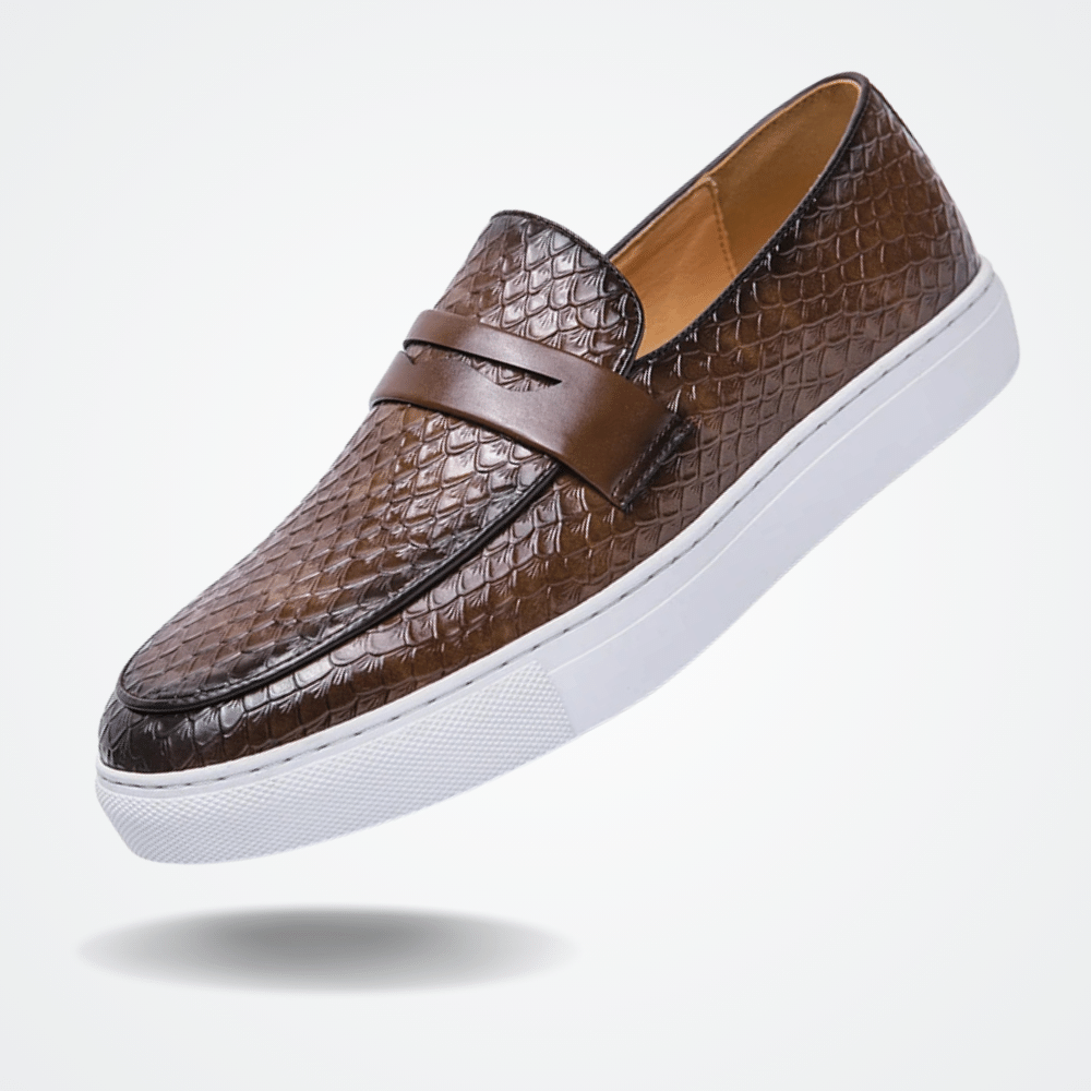 Leder Mokassin Slipper für Herren Toulon Verno