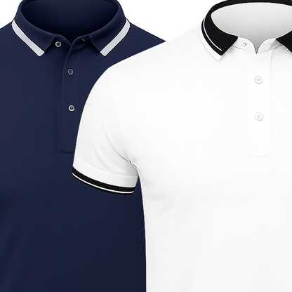 [KAUFE 1, ERHALTE 2] 2er-Pack Essentielle Poloshirts