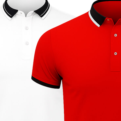 [KAUFE 1, ERHALTE 2] 2er-Pack Essentielle Poloshirts