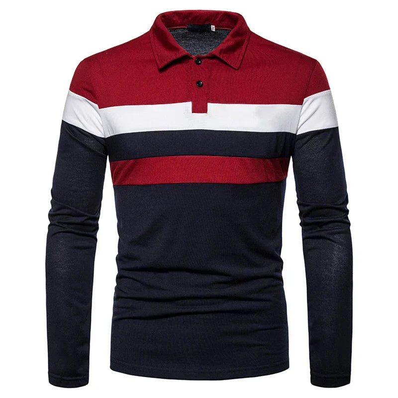Herren Langarm-Polohemd Slingint Verno